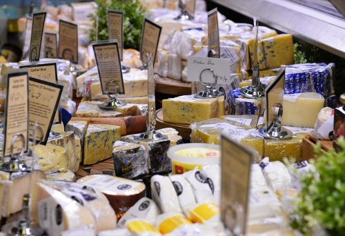 Selection of cheeses at Rosalie Gourmet Deli