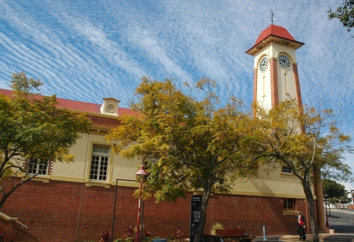 Sandgate Town Hall building and clock tower 