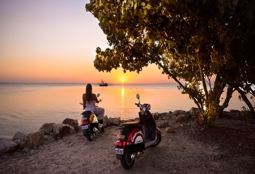Scooters on Straddie Stradbroke Island