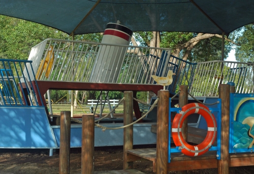 Ship playground theme inside Simpsons Playground in Graceville
