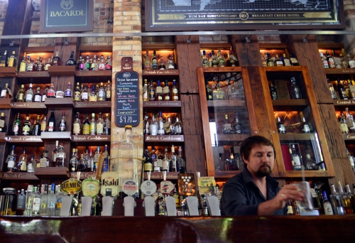 Wall of rum at Substation 41