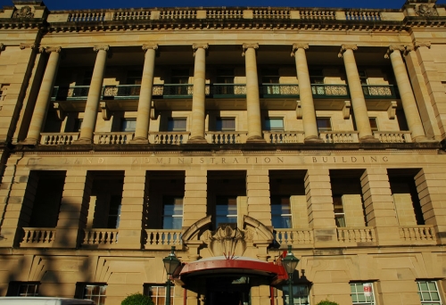 Treasury Building's ornate facade on Queen St Brisbane