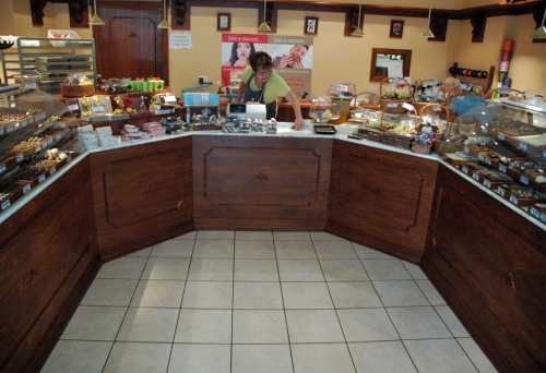 Counter inside The Art of Fine Chocolate in Brisbane.