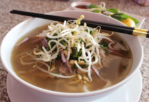 Bowl of pho at Urban Saigon, Yeronga