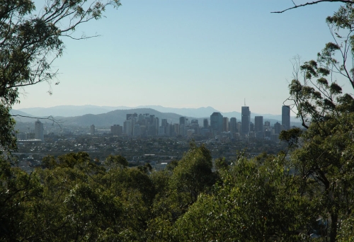 City views from Whites Hill Reserve Camp Hill
