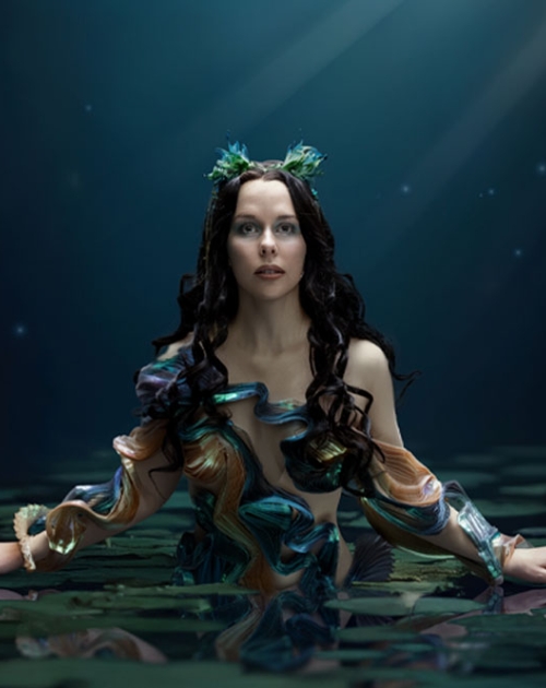 Lady sitting under the water - Rusalka Opera Queensland