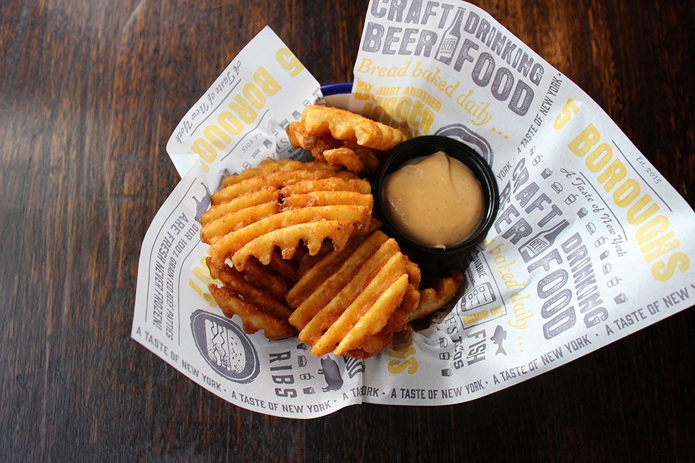 Criss cross chips at 5 Boroughs Rosalie