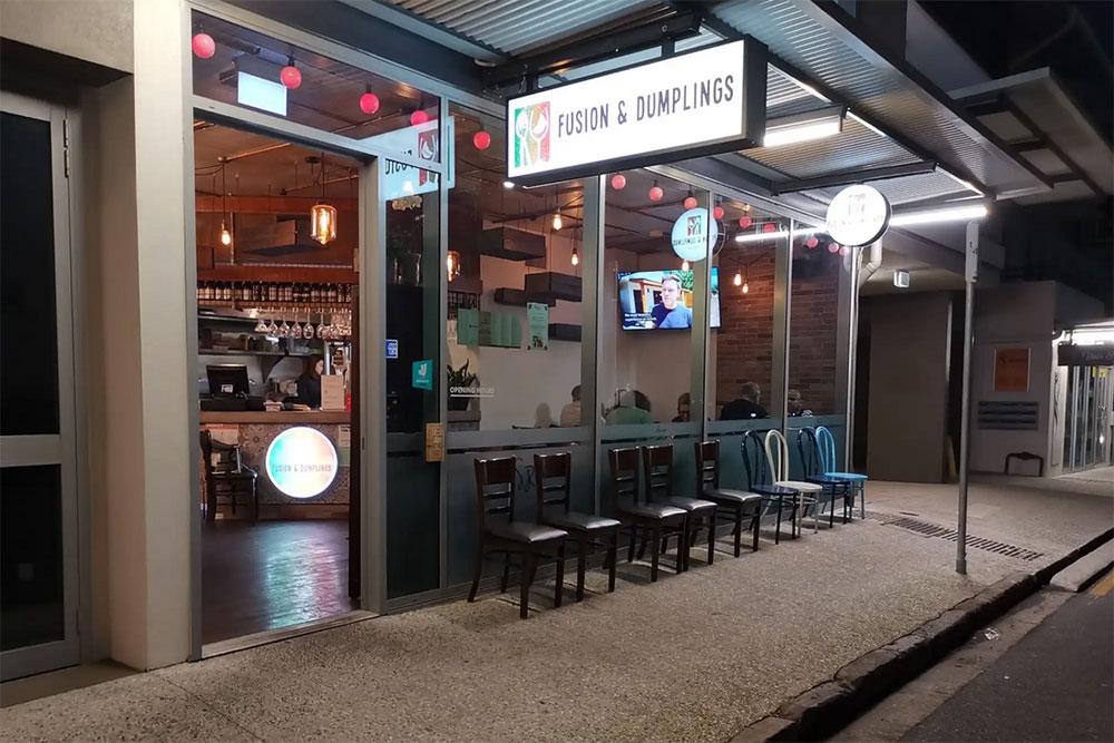 Evterior of Fusion Dumplings House