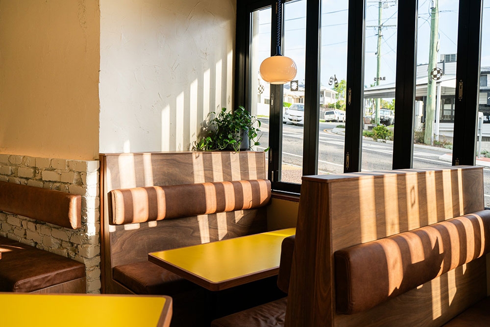 Seats inside Rays by Range Camp Hill