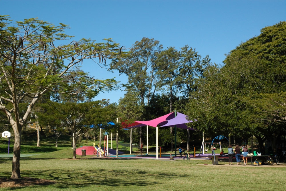 Kids playground inside Woolcock Park in Red Hill