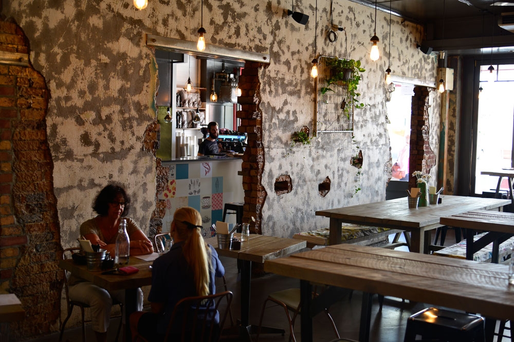 Interior seating at Artie & Mai, Albion