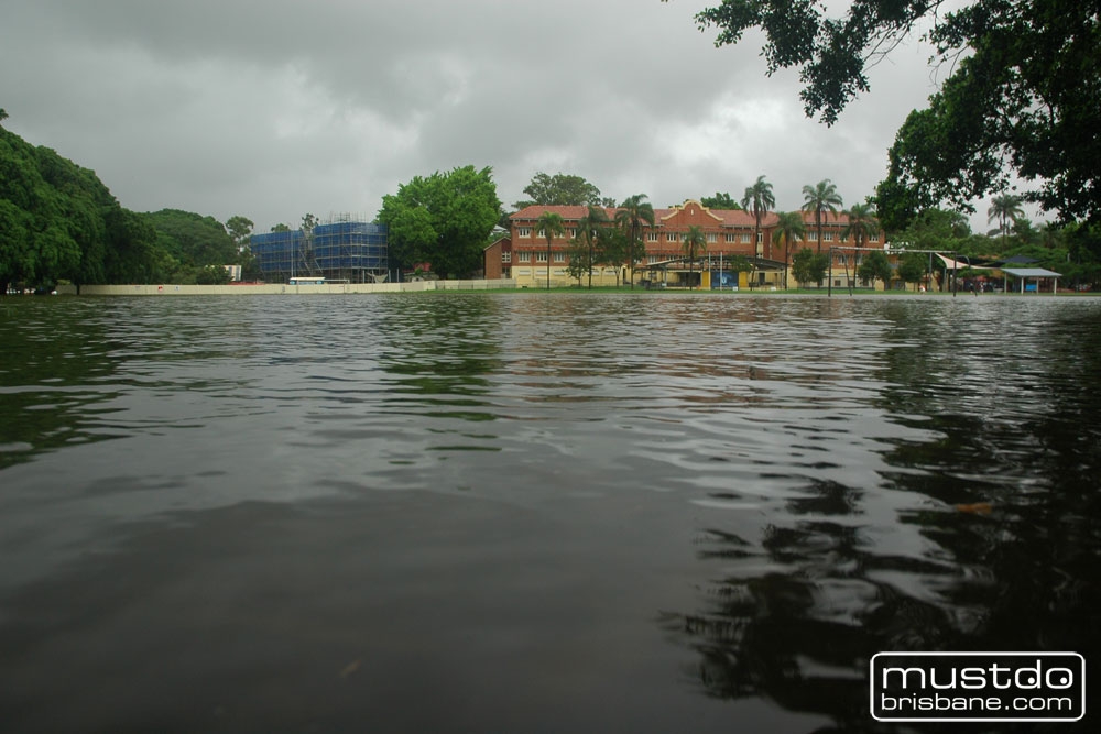 Gregory Park Milton during the 2011 floods