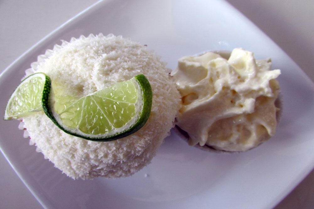 Cocunut ice cream, lime and cream served by Butter Cream Cafe Carina