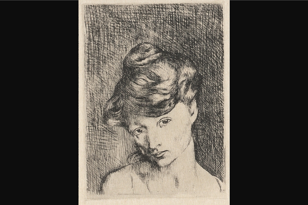 Pablo Picasso / Téte de Femme: Madeleine (from 'La Suite des Saltimbanques' series) 1905