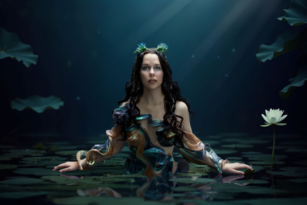 Lady sitting under the water - Rusalka Opera Queensland