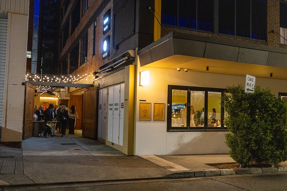 Lanewat entrance to Bar Luce