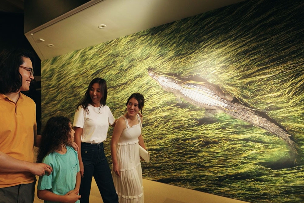 Family on tour at Croc! Exhibition
