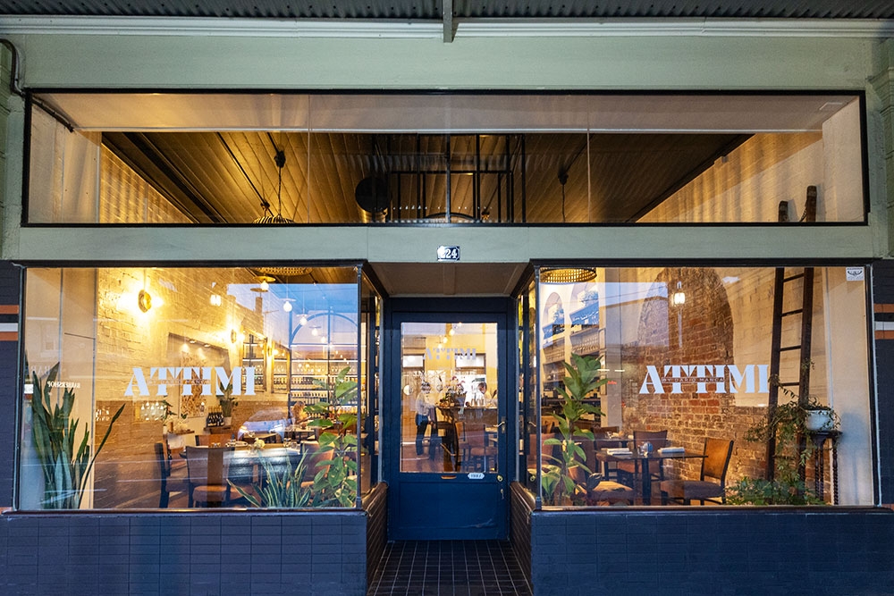 Exterior of Attimi Restaurant 