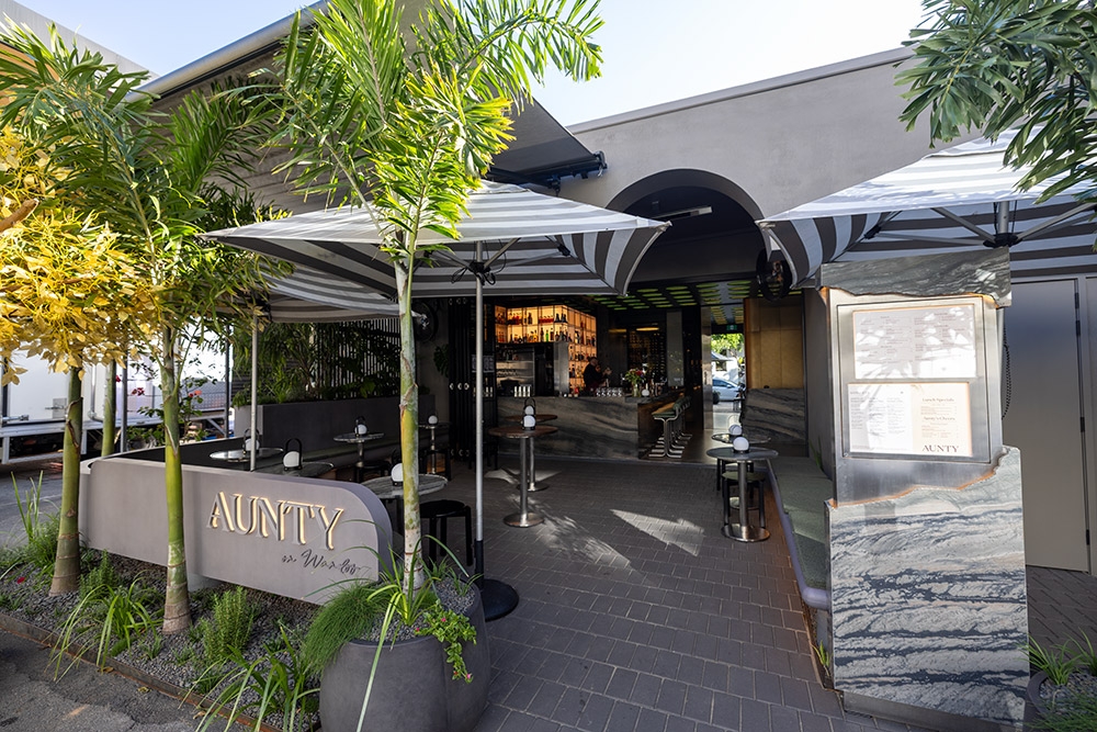 Terrace bar outside Aunty