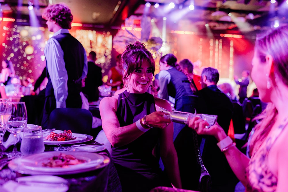 People dining at The Star Christmas