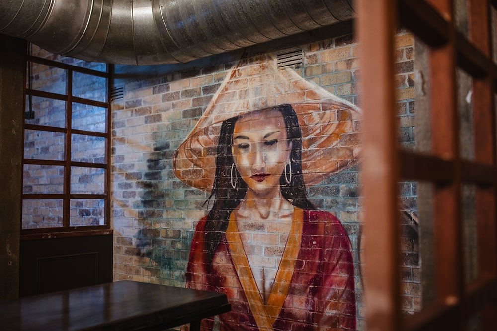 Wall art inside Big Boy Bangkok