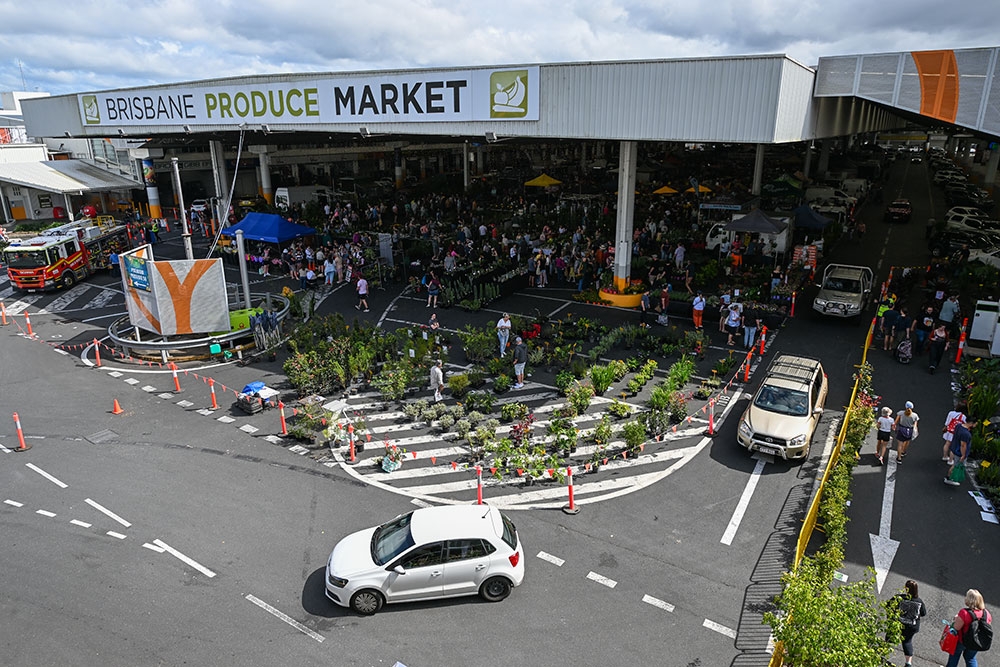 Exterior of Saturday Fresh Market Brisbane 