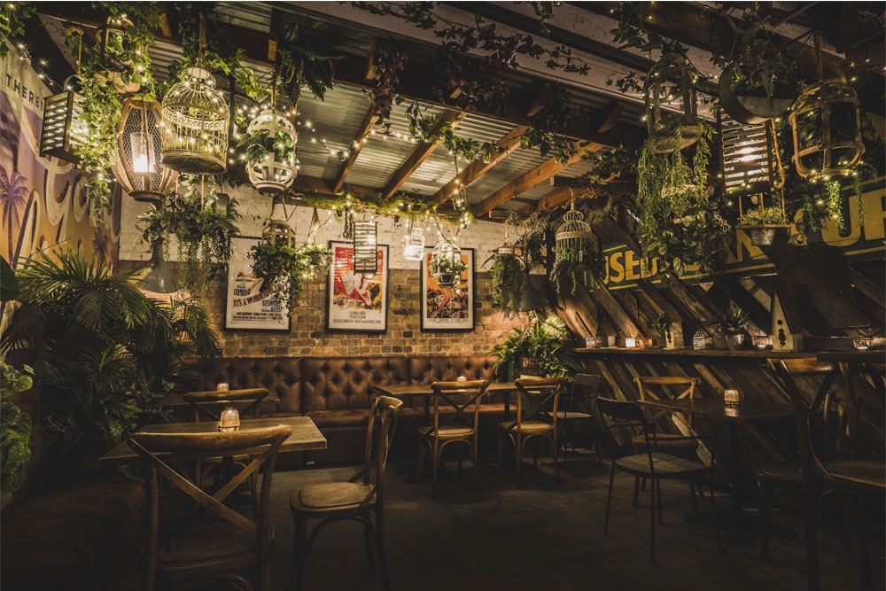 Interior of the Canvas Club bar Woolloongabba