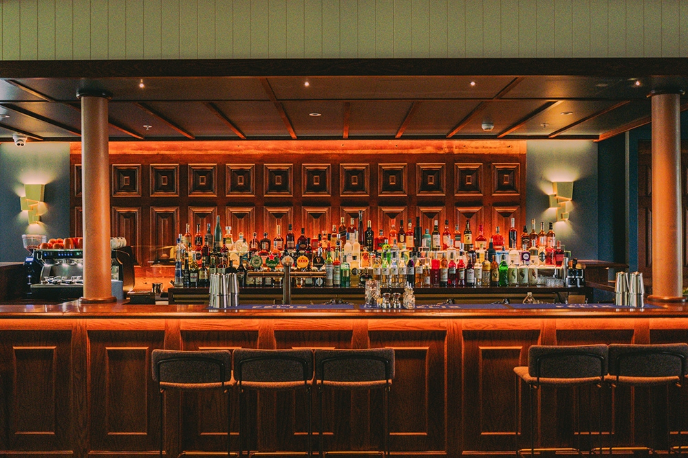 Alcohol bottles on the bar at Club Felix Brisbane CBD