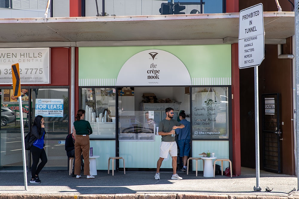 Outside of the Crepe Nook