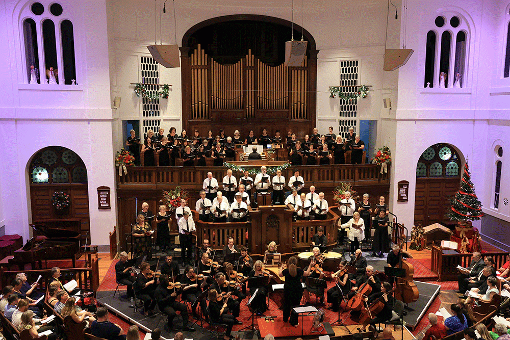 Orchestra performing Handel's Messiah