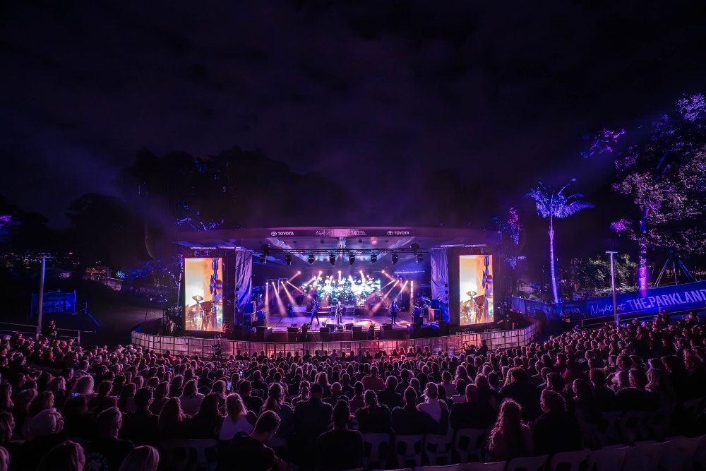 Night at The Parkland stage 