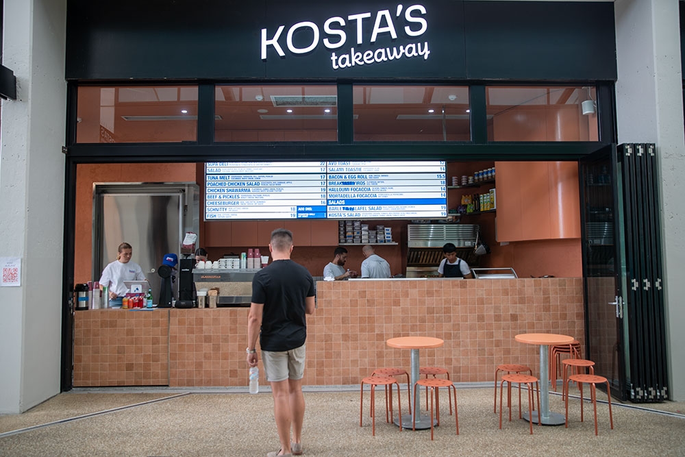 Outside of Kosta's Takeaway