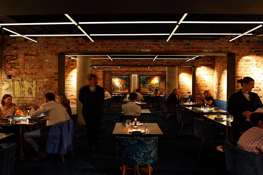 Interior dining at Layla