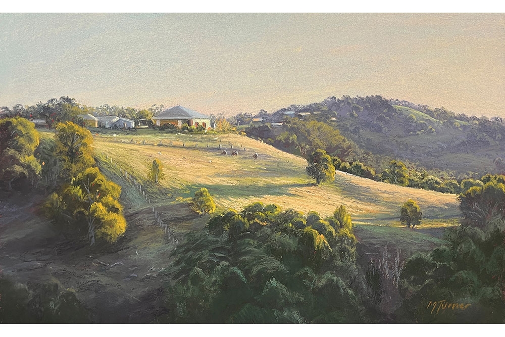 MargaretTurner_Early-Morning-Light-in-Maleny_Pastel