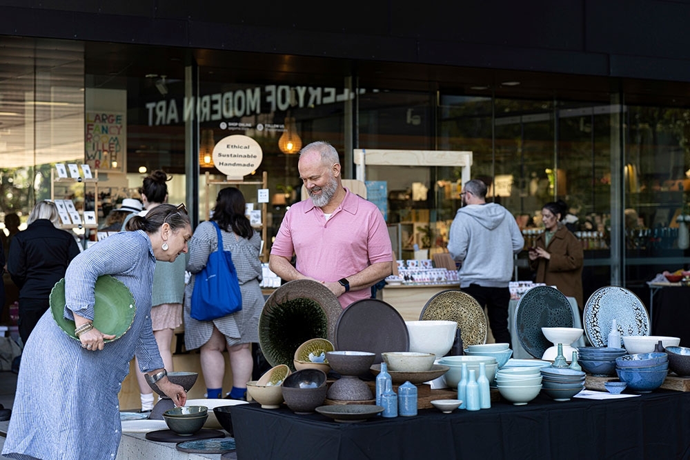 QAGOMA Winter Design Market ceramics stall