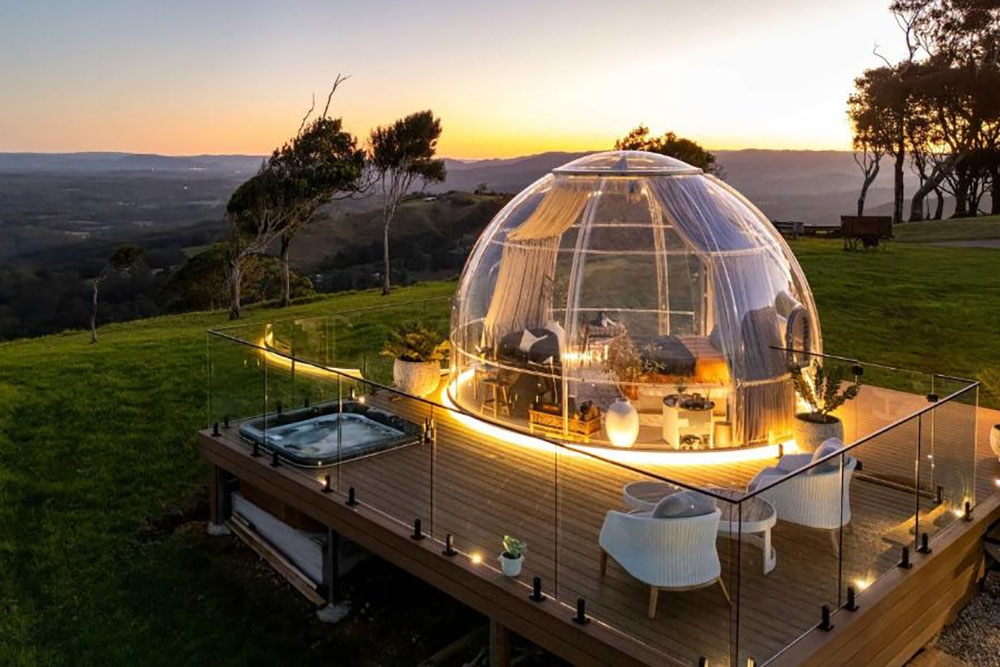 Petrichor Dome at sunset
