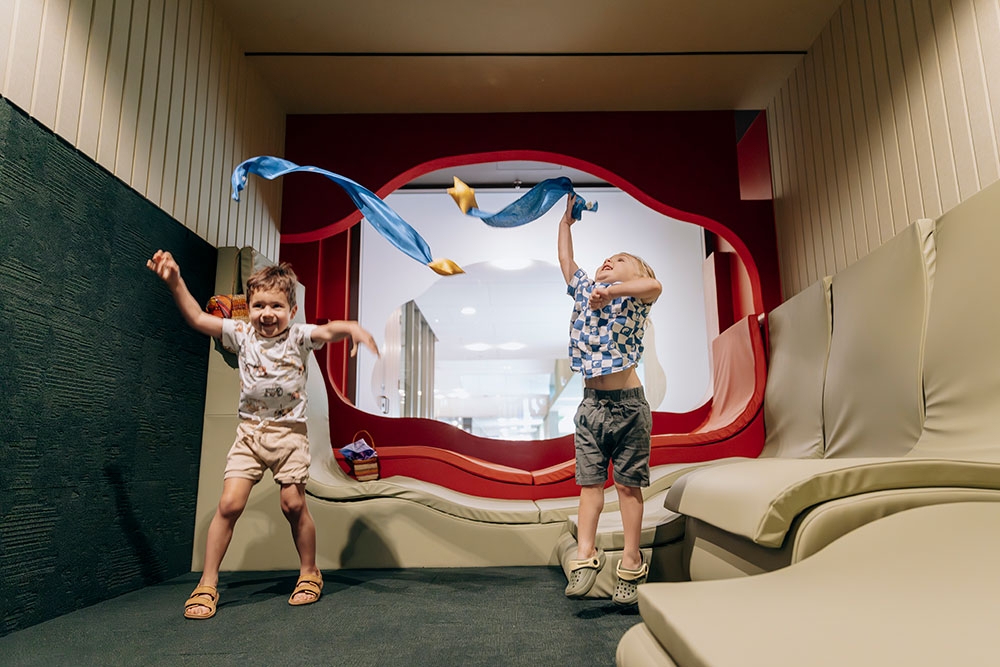 Kids playing in The Corner