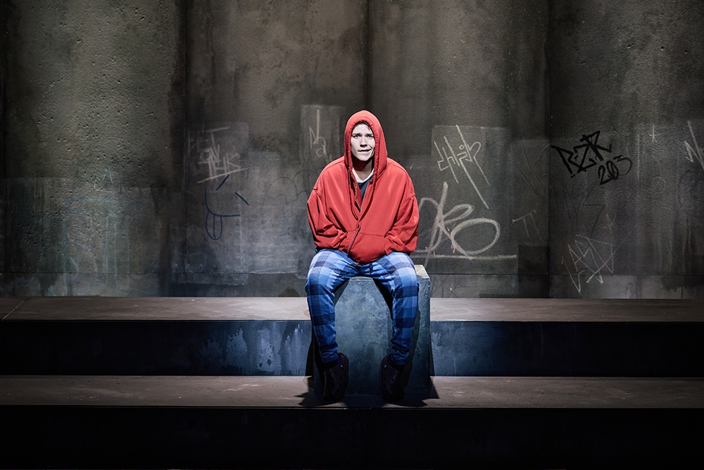 Actor on stage Saplings QPAC