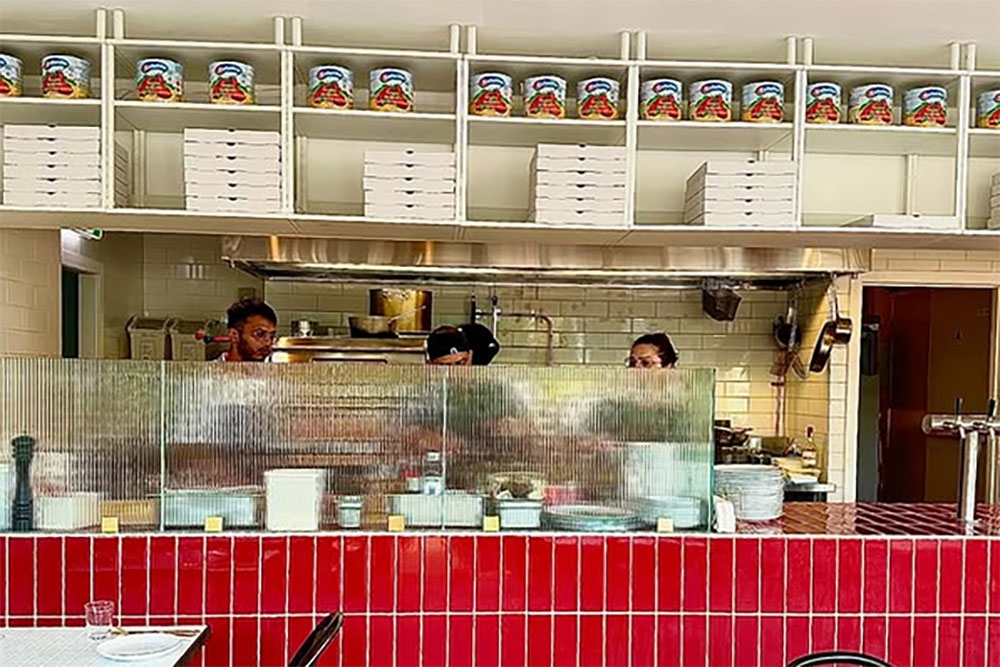 Staff behind counter at Olli Italiano