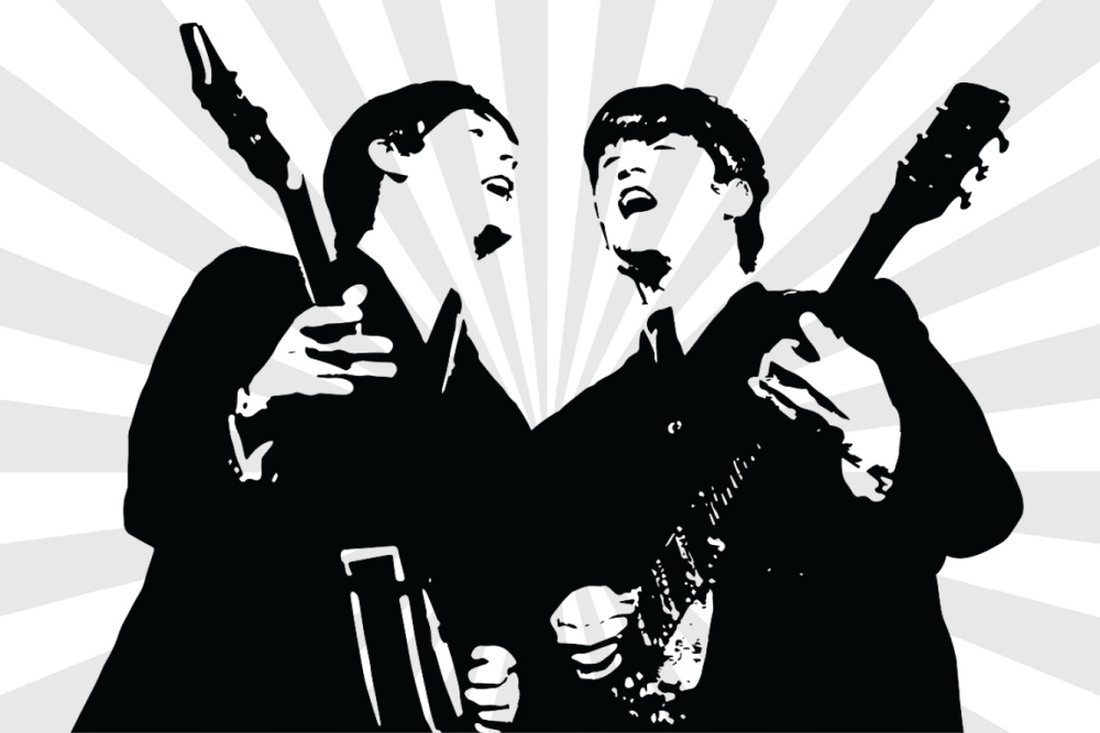 Paul MacCartney and John Lennon