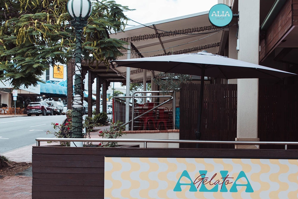 Side view of ALIA Gelato