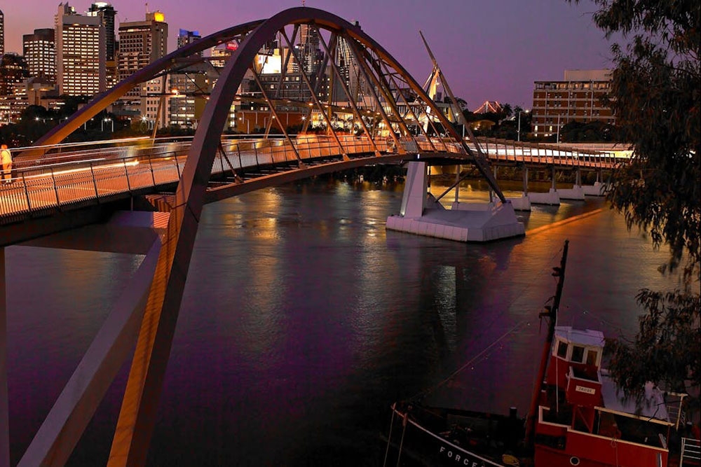 Goodwill Bridge by night