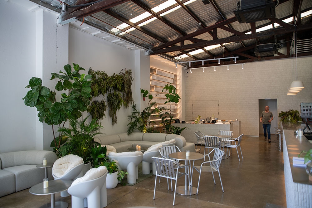 Plants & chairs inside BY. Artisans 