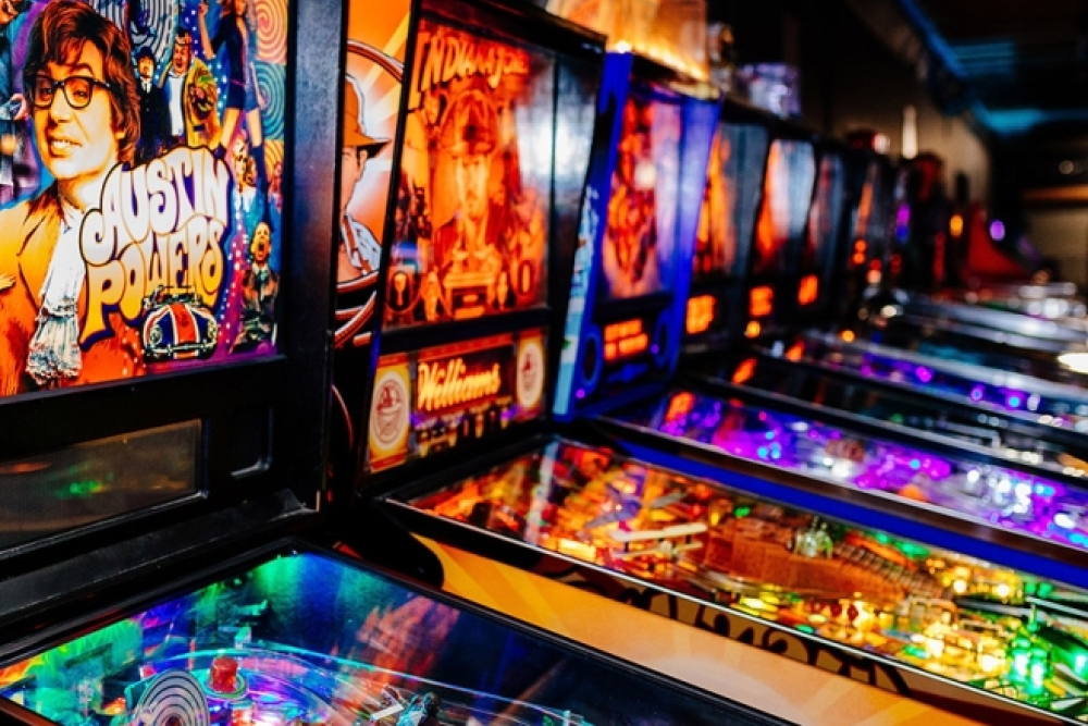 Pinball machines at 1Up Arcade Woolloongabba