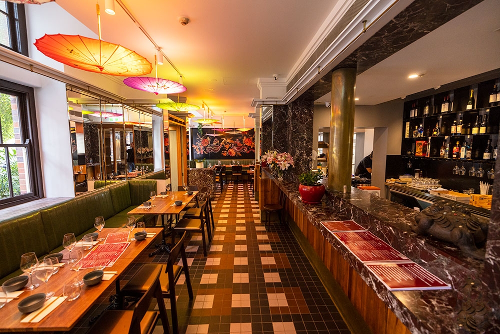 Interior dining room at Uncle Wang Kitchen Bar Petrie Terrace