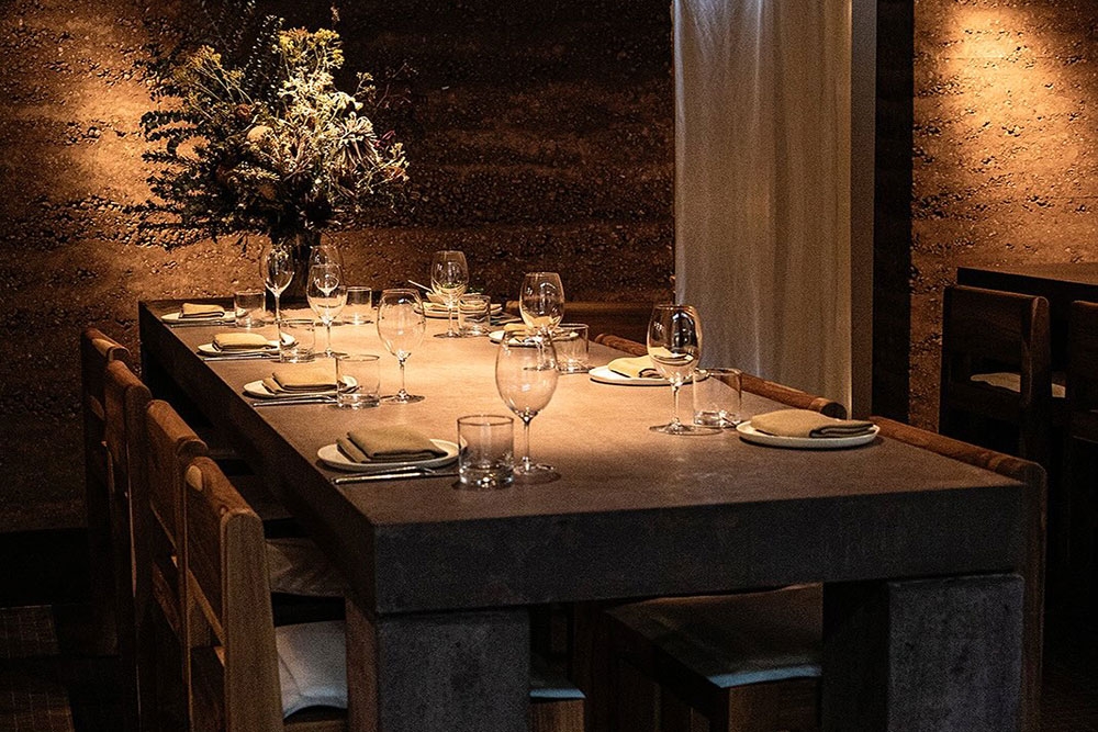 Table inside Gerard's Bistro Fortitude Valley