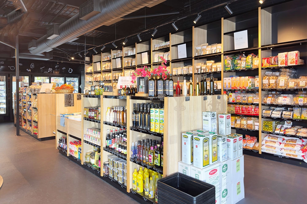 Interior of Yiayias Pantry