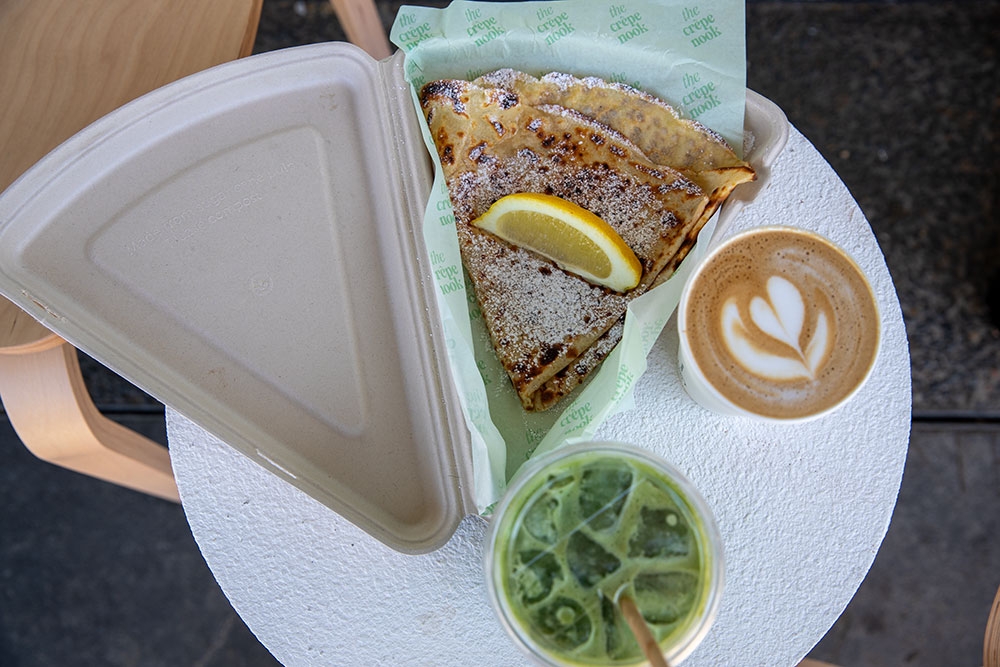 Lemon and Sugar Crepe at the Crepe Nook