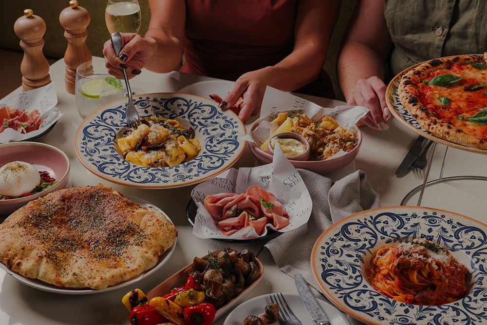 NYE feast at Cucina Regina