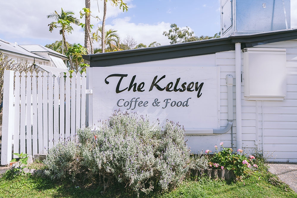Exterior wall of The Kelsey Cafe Coorparoo